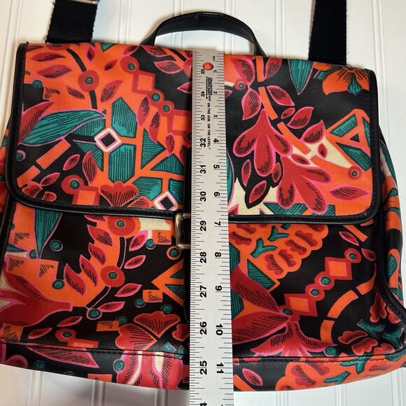 Fossil Bag Womens Multicolor Floral Crossbody Messenger Bag - Picture 16 of 16